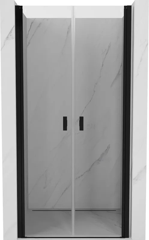 Mexen Mist uși de duș batante 100 cm, transparent, negru - 8A7-100-000-70-00