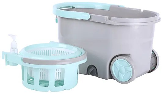 Set curatenie, galeata cu centrifuga si 2 rezerve mop rotativ 2 cm