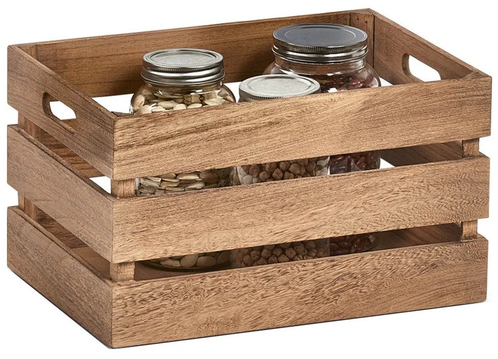 Cutie depozitare VINTAGE Zeller, Lemn, 25 x 20 cm, Maro