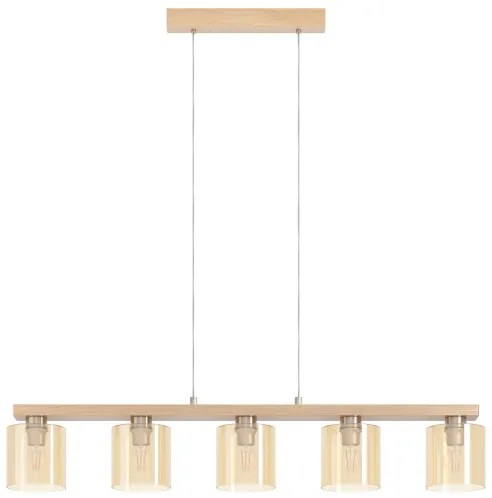Eglo 901292 - Lustru suspendat pe cablu CASTRALVO 5xE27/28W/230V