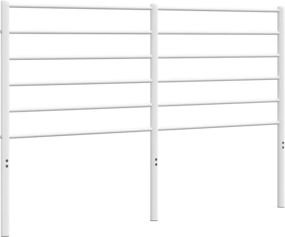 vidaXL Tăblie de pat de schimb metalică, alb, 160 cm