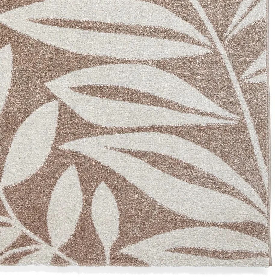 Covor maro deschis 120x170 cm Sorral Leaves – Catherine Lansfield