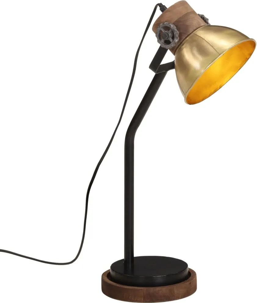 vidaXL Lampă de birou 25 W, alamă antichizată, 18x18x60 cm, E27