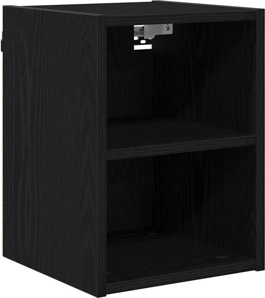 vidaXL Dulap suspendat Stejar Negru 30 x 29,5 x 40 cm Lemn compozit