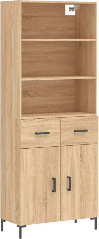 vidaXL Dulap înalt, stejar sonoma, 69,5x34x180 cm, lemn compozit