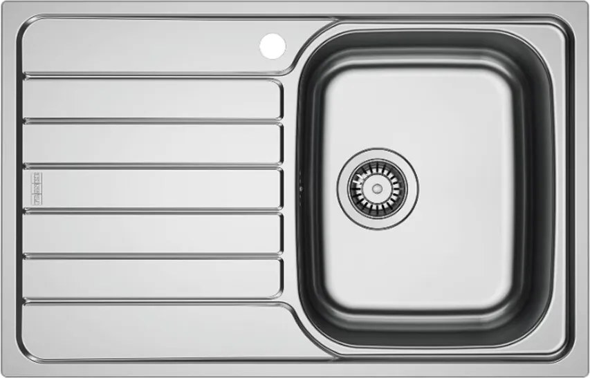 Chiuveta bucatarie inox Franke Spark 78x50 cm cu 1 cuva cu picurator stanga finisaj texturat