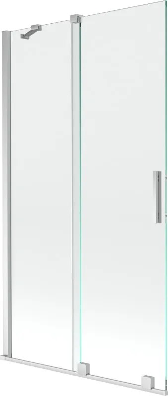 Mexen Velar paravan de baie, 2 uși glisante, 100 x 150 cm, transparent, crom - 896-100-000-01-01