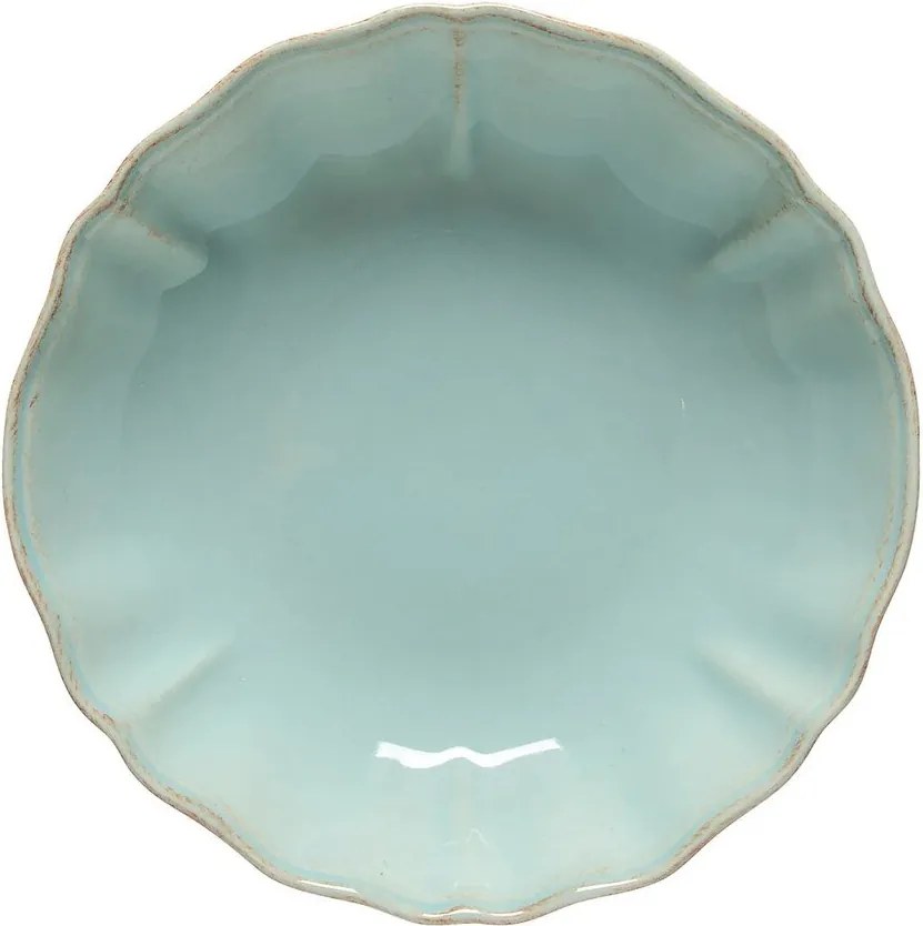 Bol de servire albastru-turcoaz din gresie ø 23 cm Alentejo – Costa Nova