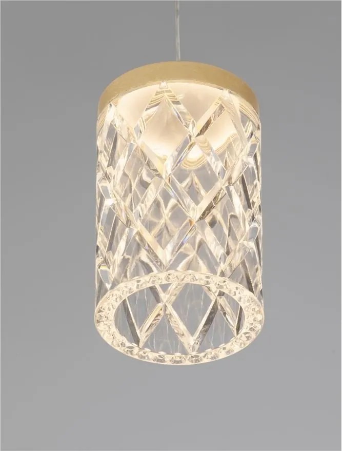 Pendul auriu suspendat LED PHOS