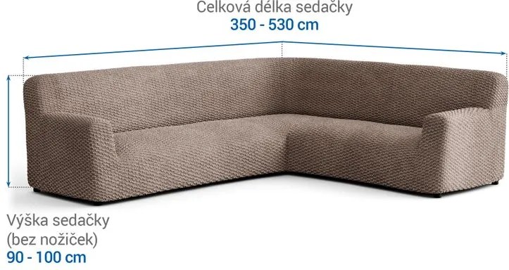Gaico Huse bielastice MOSAICO alunei colțar (l. 350 - 530 cm)