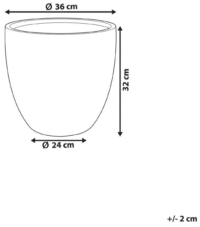 Ghiveci 32 cm Kanie (gri). 1076739