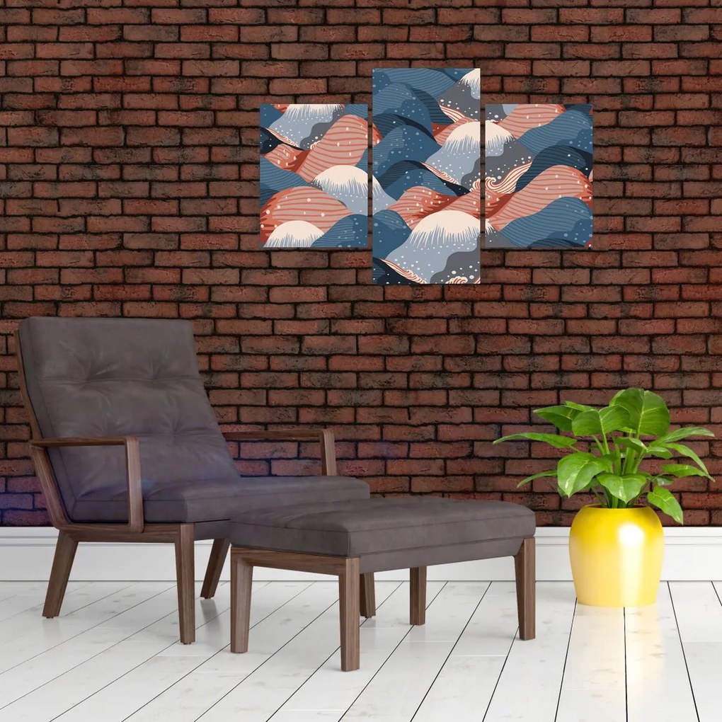 Tablou - Valuri japoneze (90x60 cm)