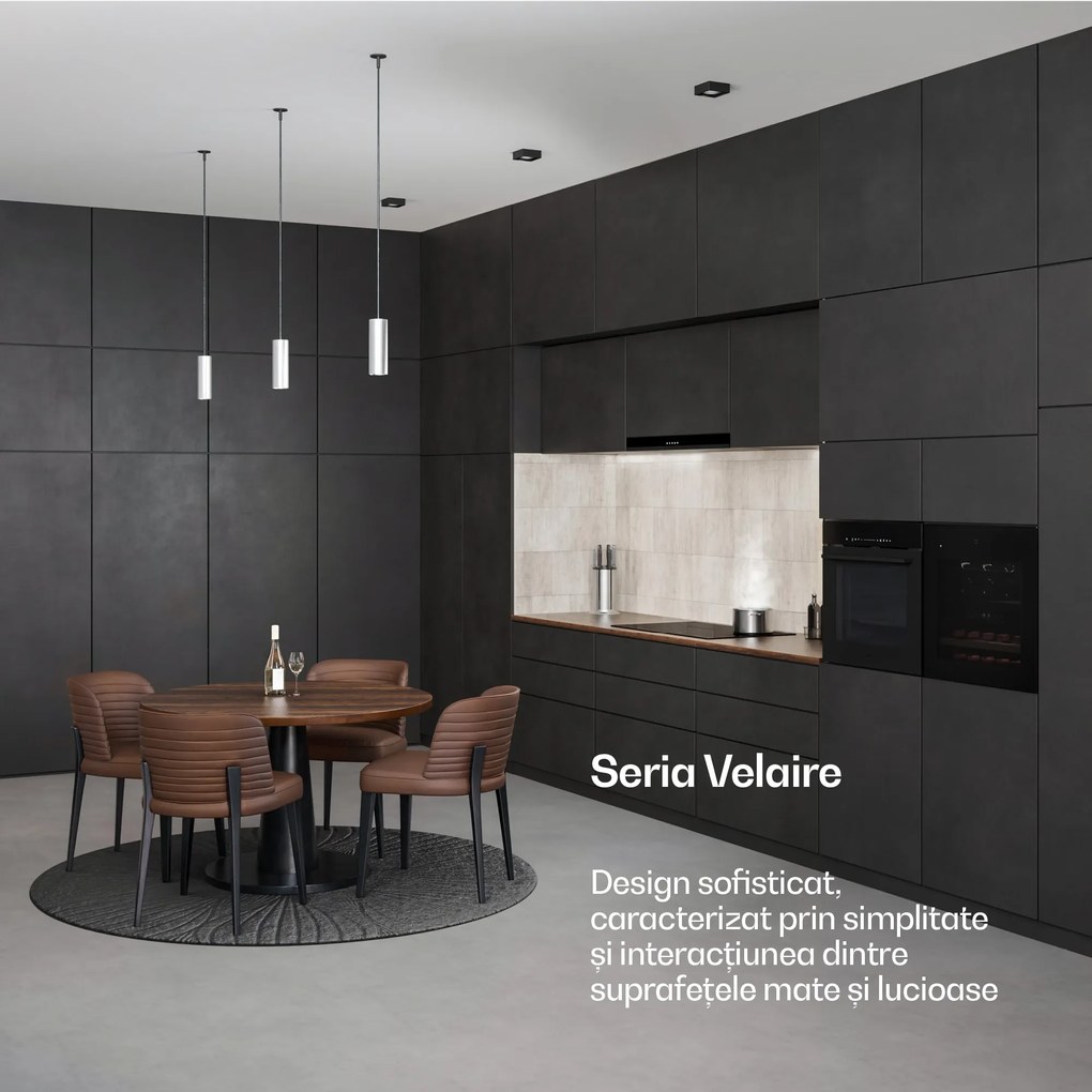 Klarstein Velaire frigider de vinuri încorporabil, Modern și elegant, Protecție UV, Două zone de temperatură, 36 de sticle