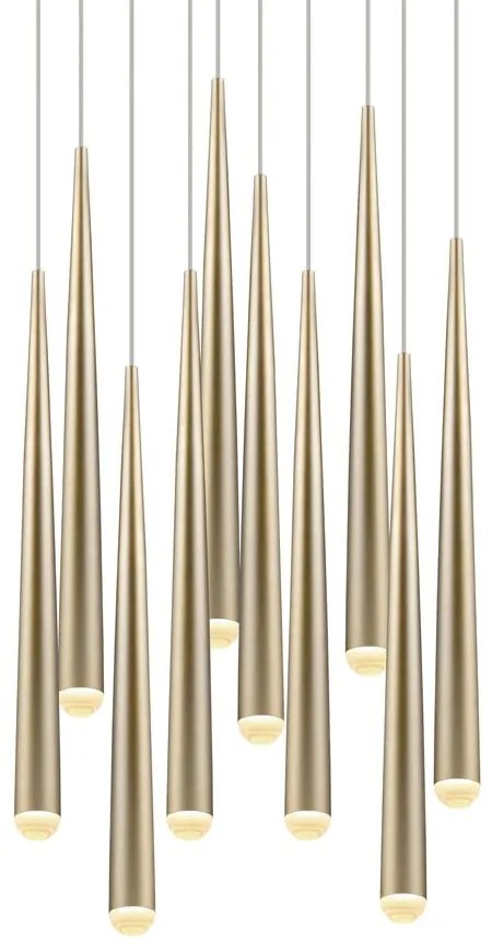 Lustră aurie LED ø 30 cm Cala – Trio Select