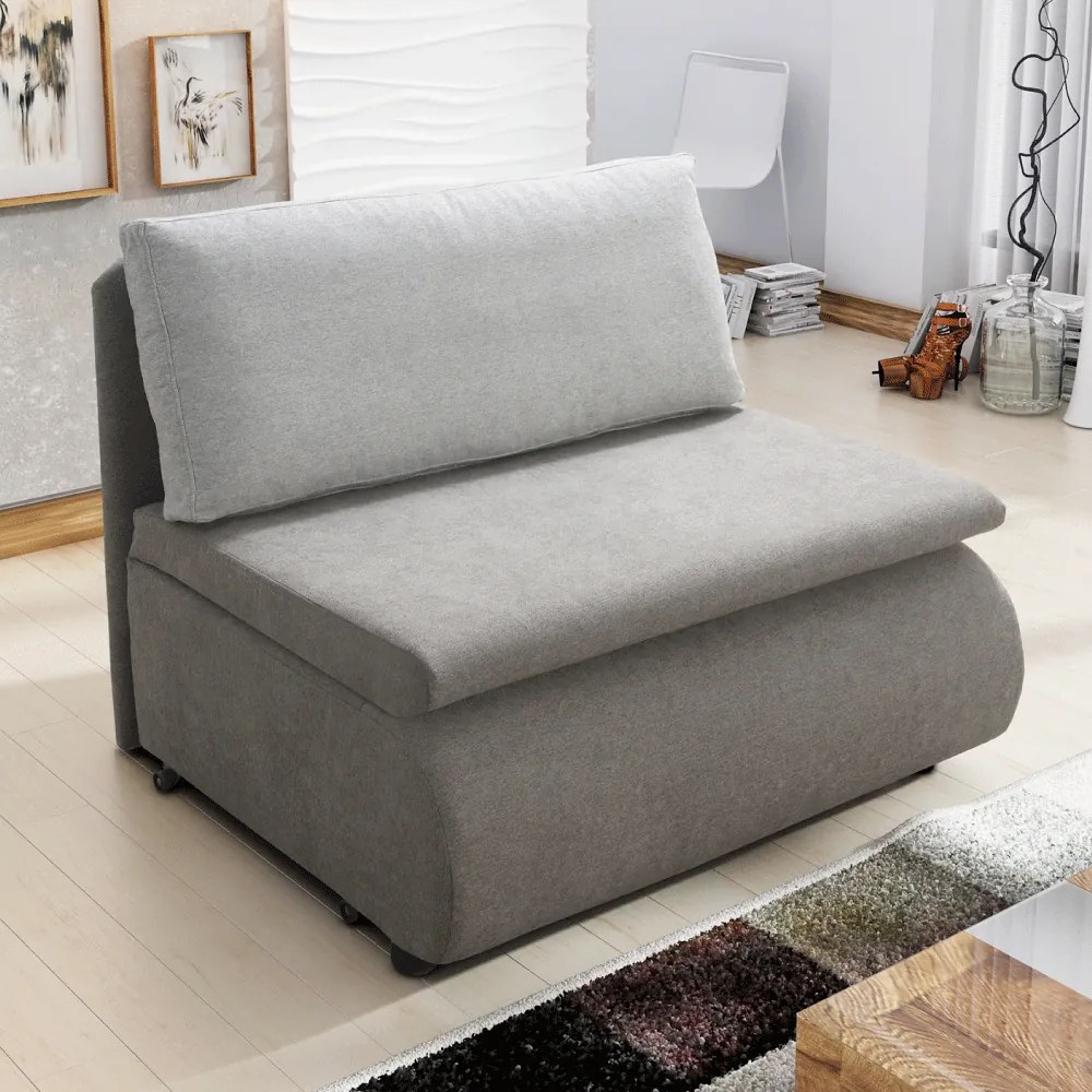 Fotoliu extensibil, gri maroniu Taupe, KENET