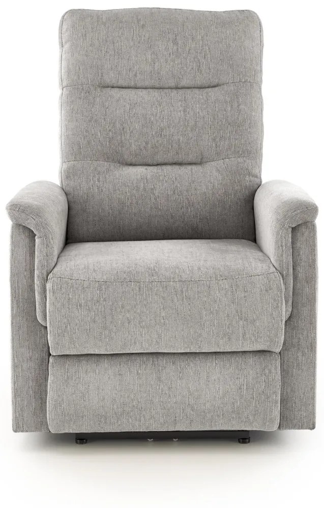 Fotoliu recliner Jamal stofa gri H105 cm