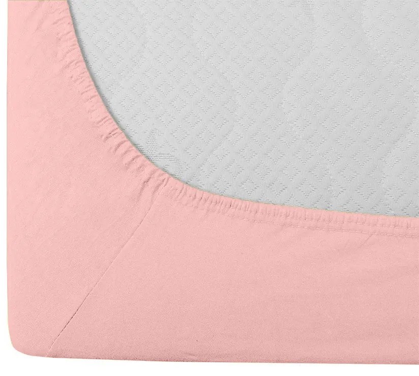 Cearsaf Jersey EXCLUSIVE roz deschis 90 x 200 cm