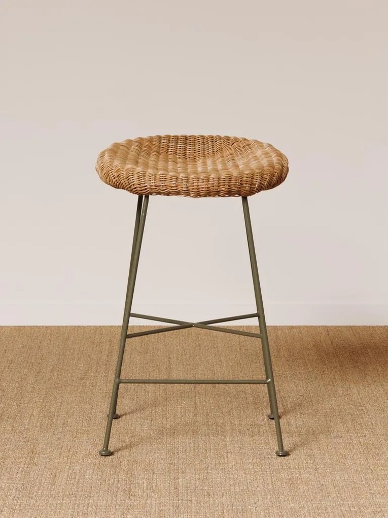 Scaun de bar, din rattan, Mindelo