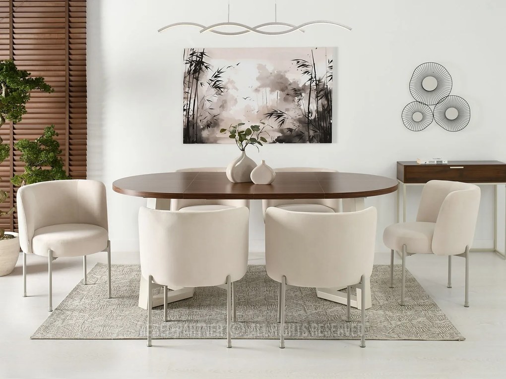 Scaun Charliez (crem + gri). 1110980