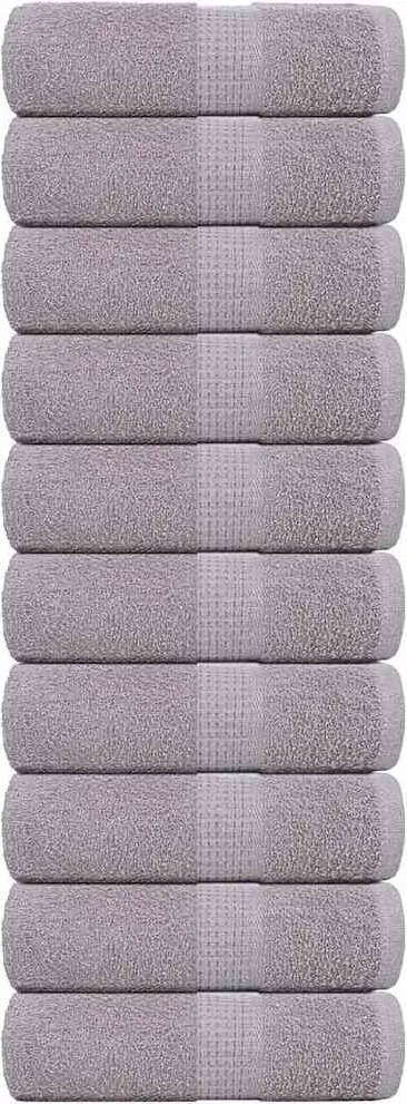 vidaXL Prosoape de oaspeți, FROGN, 10 buc., gri, 30x50 cm, 360 g/m²