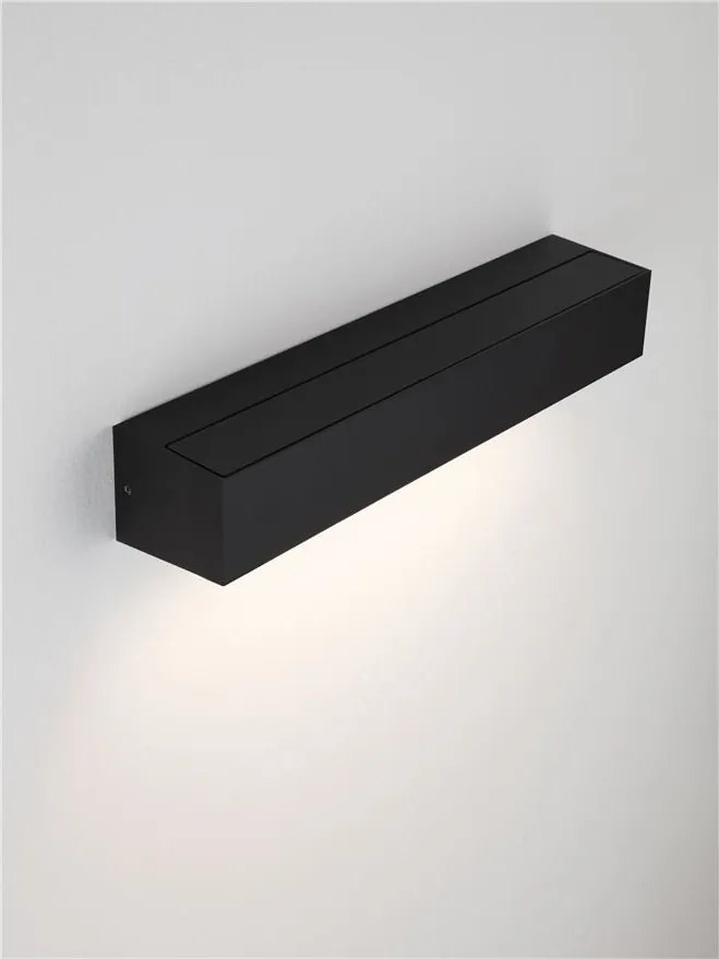 Aplica exterior neagra liniara 38cm IP65 LED CCT PRISMATIC
