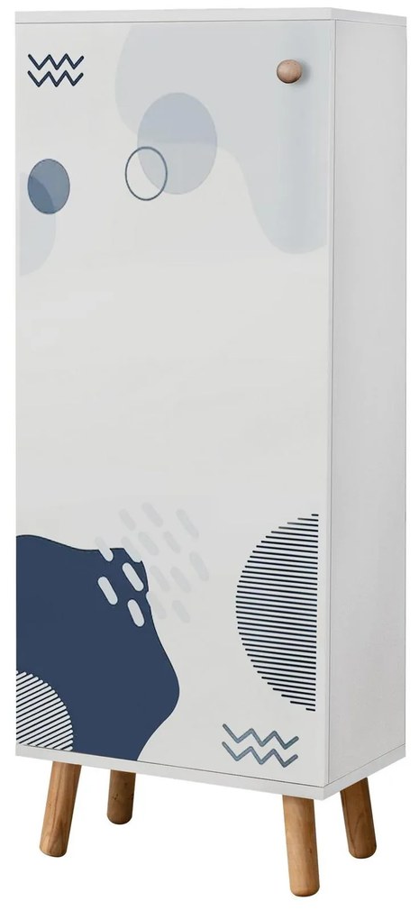 Mobilier Hol Beside 47 (alb + albastru închis) . 1094022