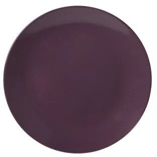 Set de veselă din ceramică, 18 piese, violet/alb
