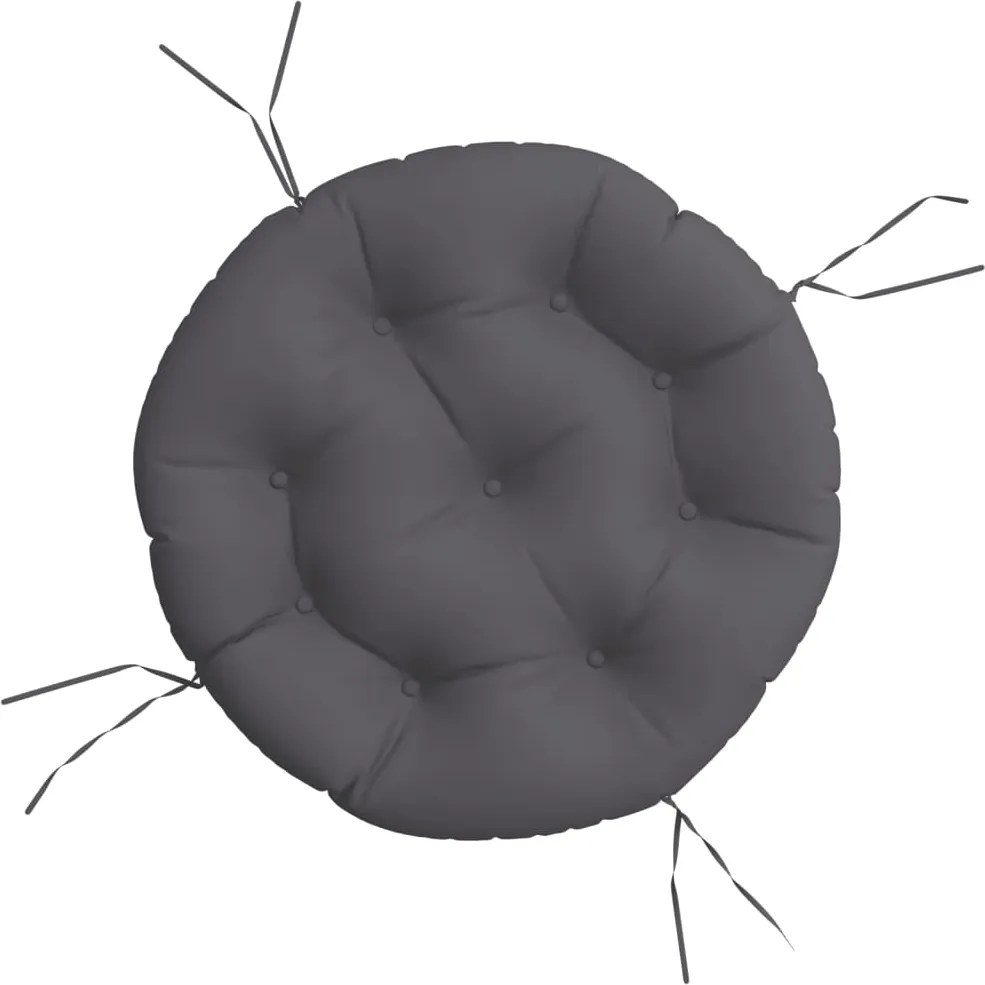 vidaXL Pernă rotundă antracit Ø 60 x11 cm, țesătură Oxford