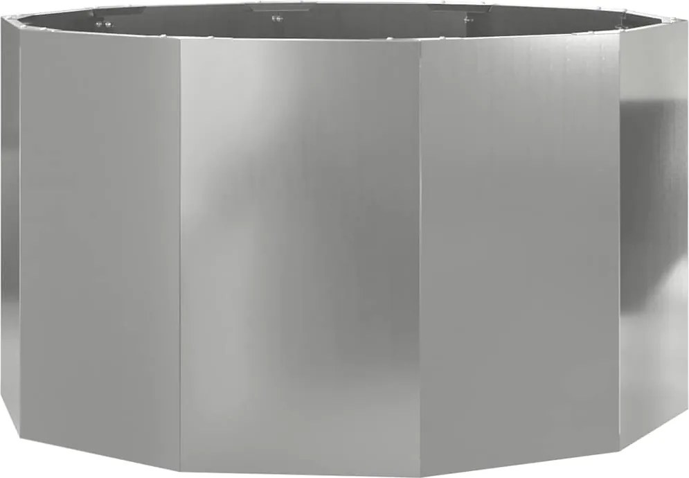 vidaXL Jardinieră Argintiu 90 x 90 x 50 cm Oțel Galvanizat