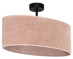 Lustră aplicată Duolla OVAL 1xE27/15W/230V roz