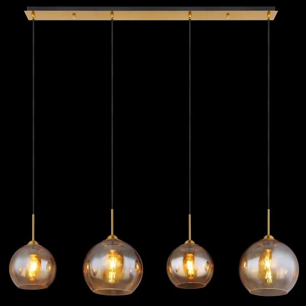 Globo 15788-4H - Candelabru suspendat pe cablu JAMESSA 4xE27/60W/230V, alamă