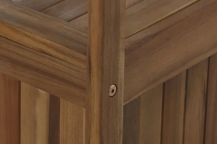 Bancă din lemn acacia cu capac “ Rustyc “