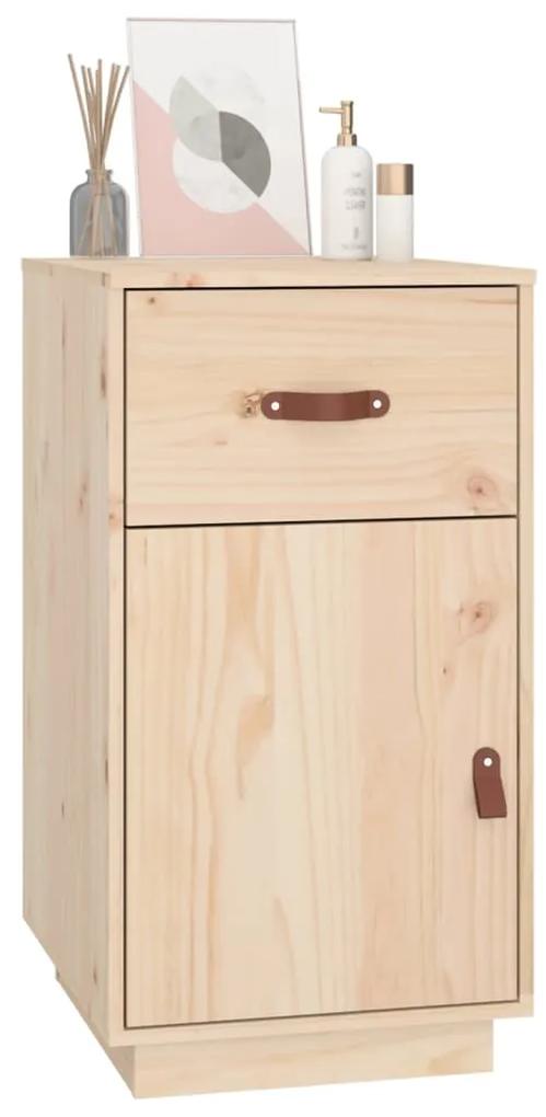 Dulap de birou, 40x50x75 cm, lemn masiv de pin 1, Maro