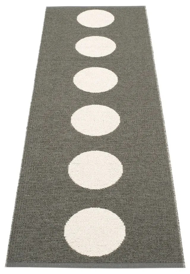 Covor tip traversă pentru interior și exterior gri închis 70x225 cm Vera Charcoal – Pappelina