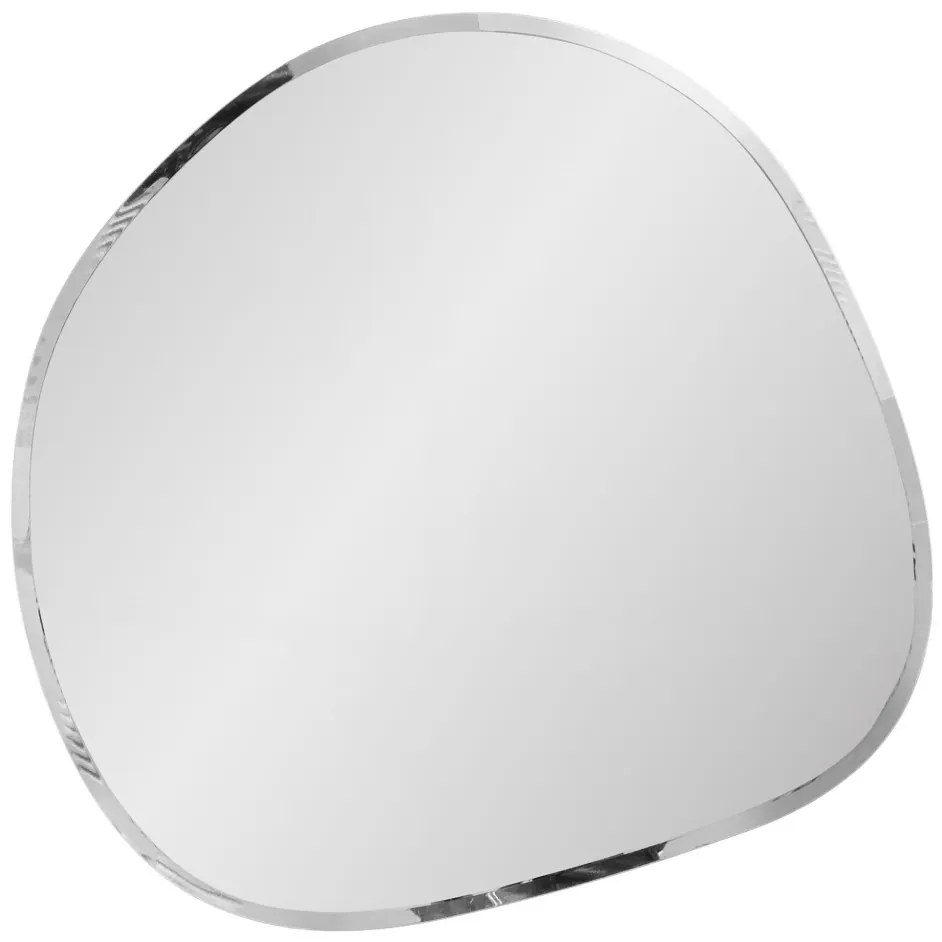 Oglindă de perete Devonport în formă organică, fațetată, 50x50 cm