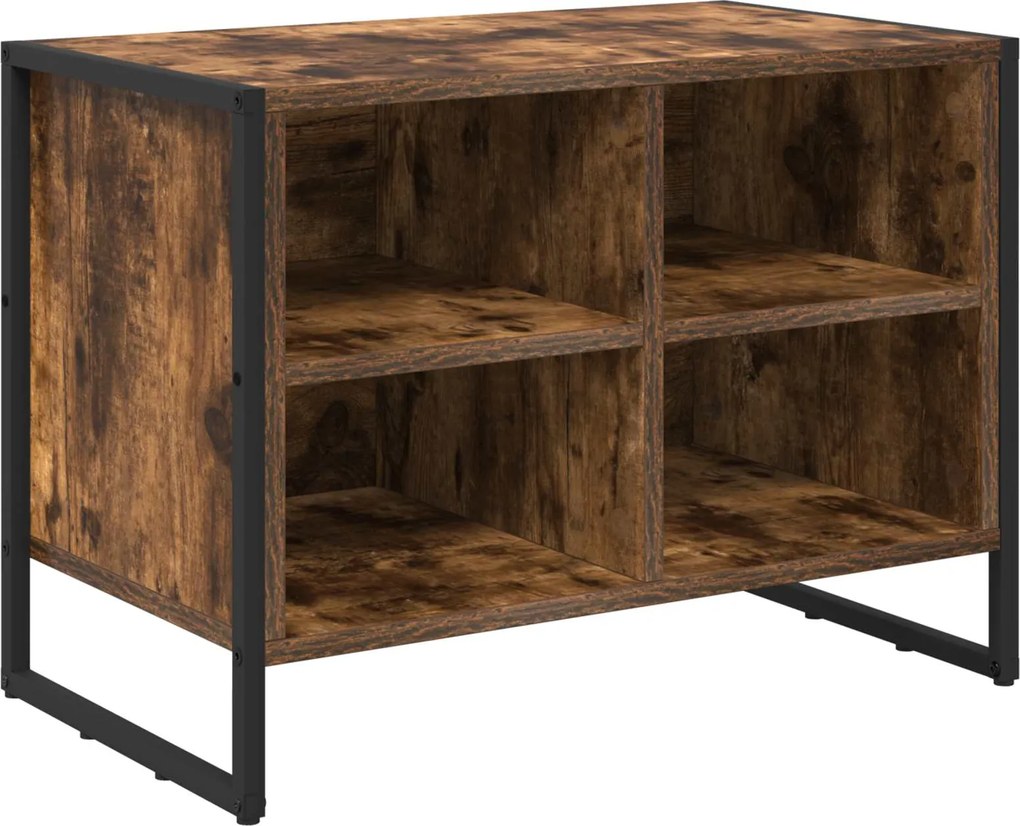 vidaXL Dulap pentru pantofi Stejar fumuriu 60 x 35 x 44 cm