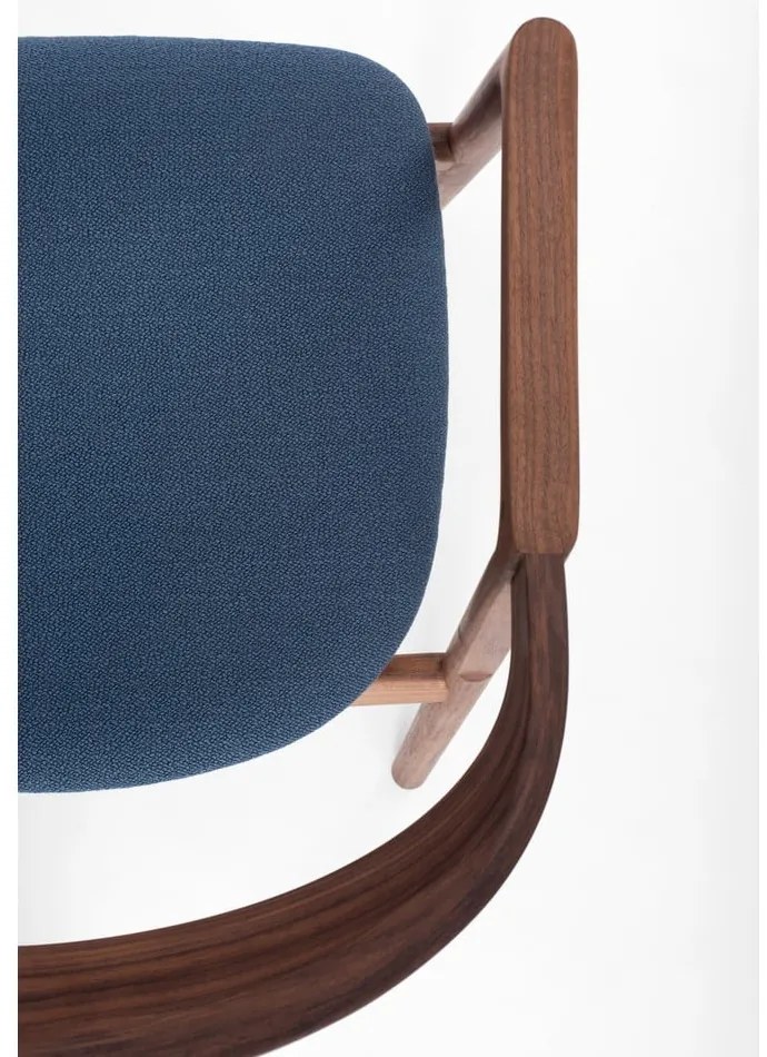 Scaun de dining albastru/maro Muna – Gazzda