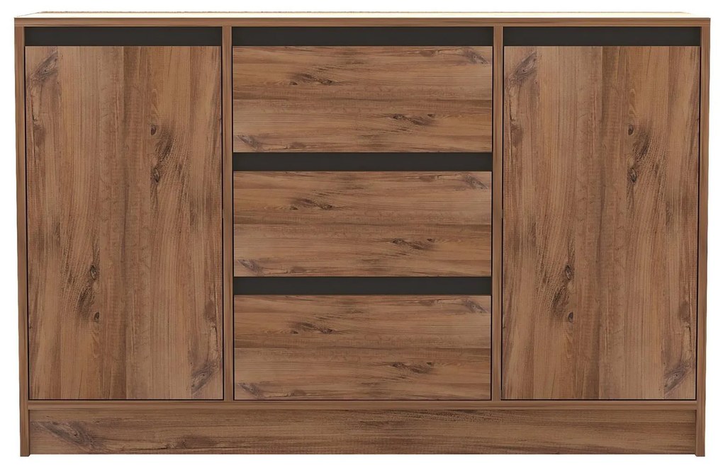 Set mobilier living Murenella (Pin atlantic + antracit). 1107144