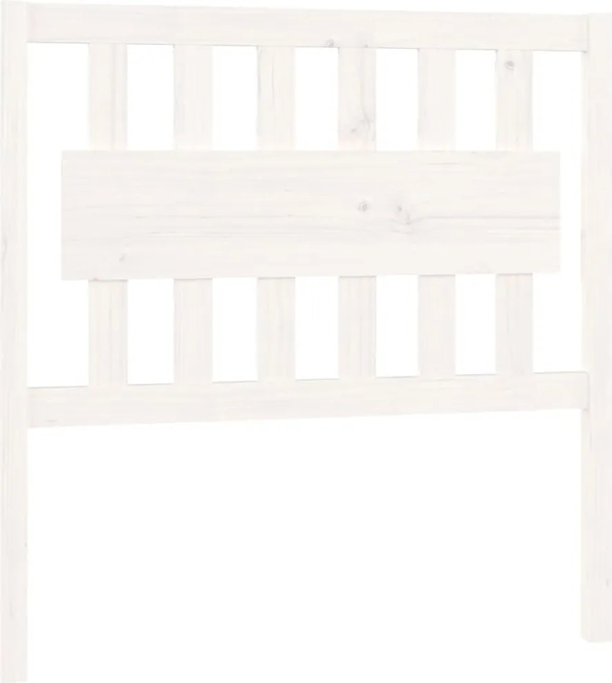 vidaXL Tăblie de pat, alb, 95,5x4x100 cm, lemn masiv de pin