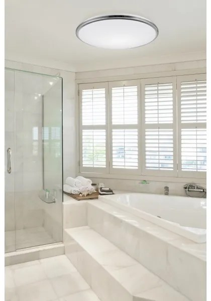 Plafonieră LED pentru baie Top Light SILVER LED/24W/230V IP44 d. 39 cm crom lucios