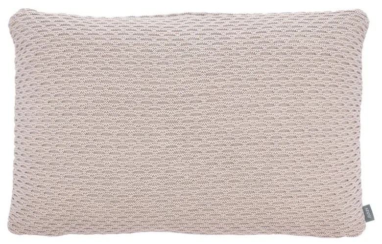 Pernă din amestec de bumbac și lână Södahl Wave Knit, 40 x 60 cm, bej