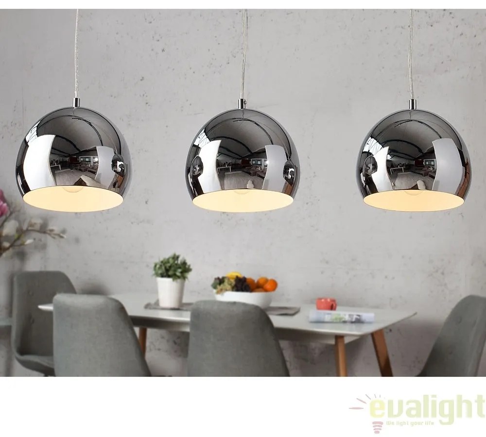 Lustra eleganta cu 3 pendule Chromagon 3 crom A-17760 VC