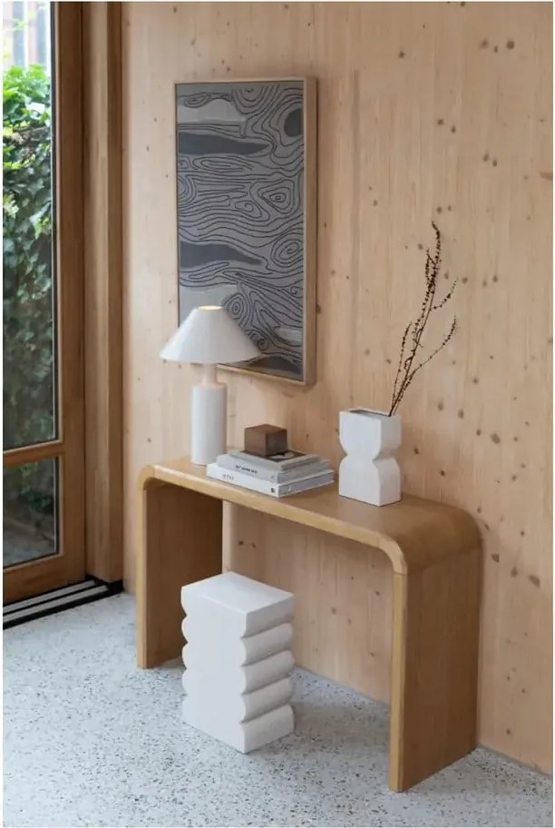 Masă consolă în culoare naturală 38x120 cm Brave – Zuiver