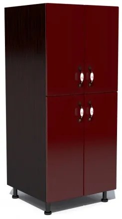 Soldat 60 cu 4 usi Zebra MDF rosu simplu
