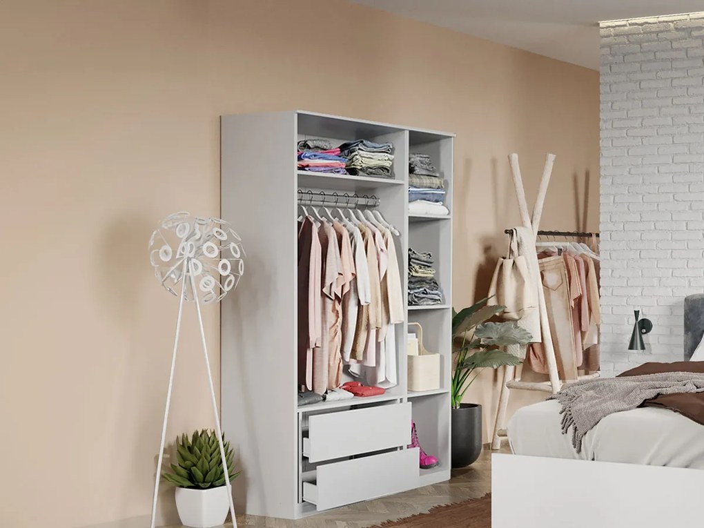 Set mobila dormitor complet Alb Nude C06