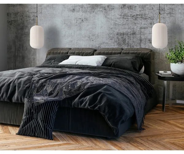 Pendul CRESTO pe cablu 1xE27/40W/230V alb/auriu