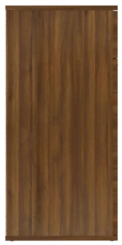 Servanta, stejar maro, 80x36x75 cm, lemn compozit 1, Stejar brun, 80 x 36 x 75 cm