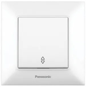 Intrerupator simplu cap scara alb incastrat Arkedia Slim