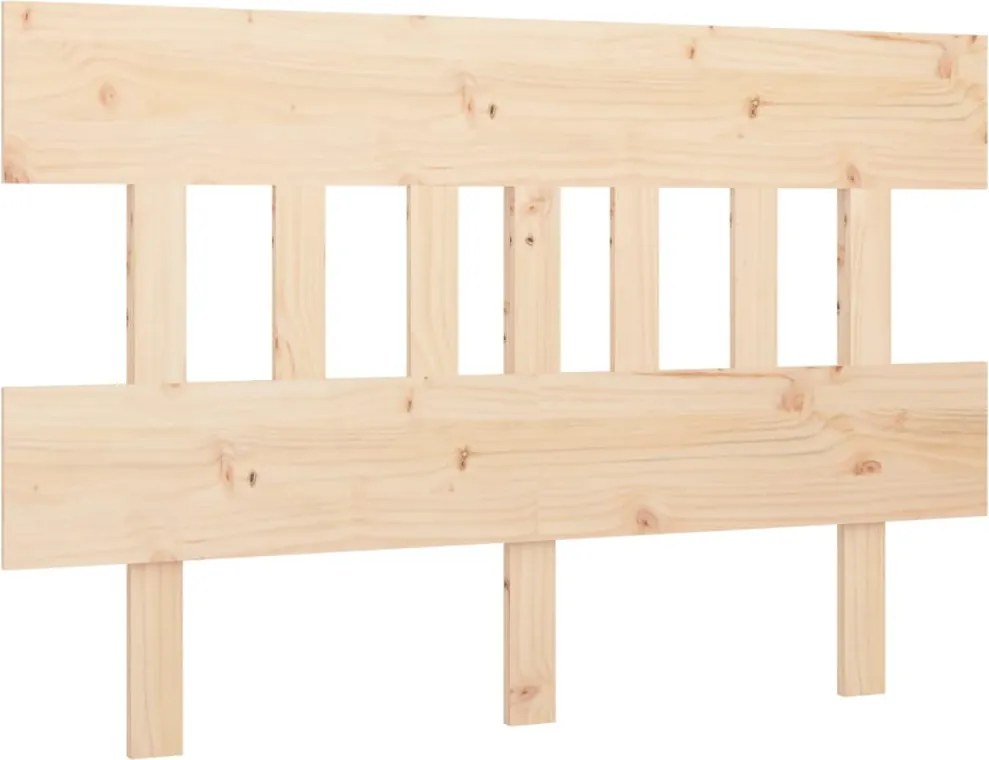 vidaXL Tăblie de pat, 123,5x3x81 cm, lemn masiv de pin