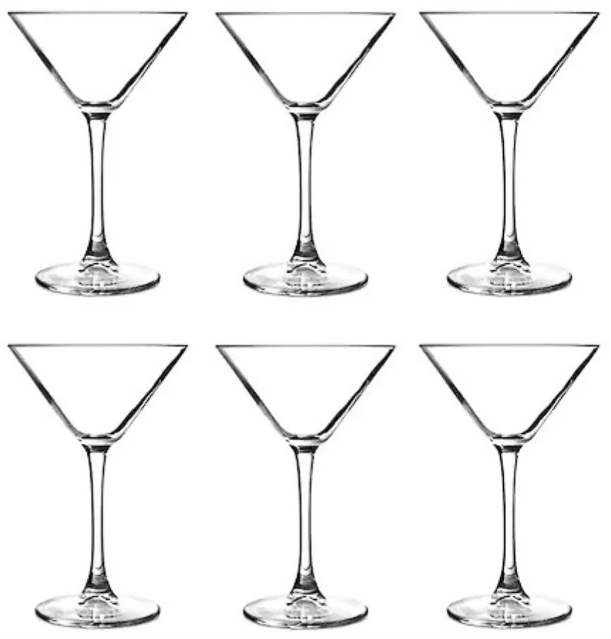 Set 6 Pahare Martini cu Picior SRX Enoteca 230 ml  Eleganta si Rafinament pentru Cocktailuri Clasice